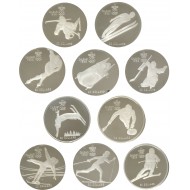 [246] 캐나다 1988년 캘거리 동계올림픽 은화 10종 세트