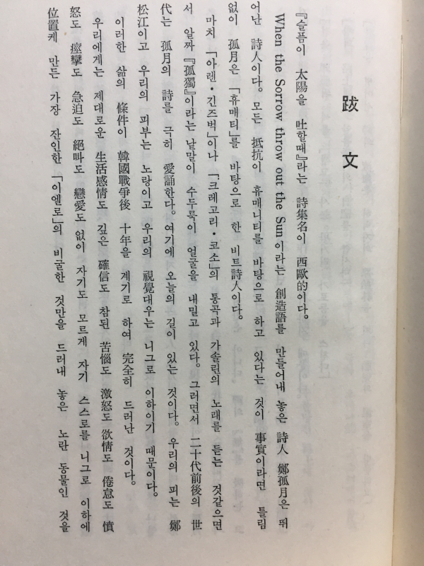 슬픔이 태양을 토할 때