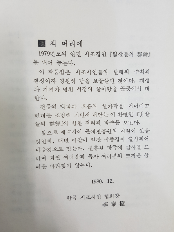 빛살들의 군무