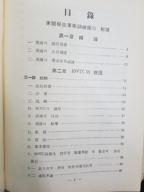 미국학도군사훈련단 ROTC 해설