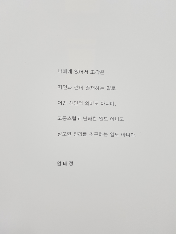 Tai-Jung Um sculpture and drawing 엄태정