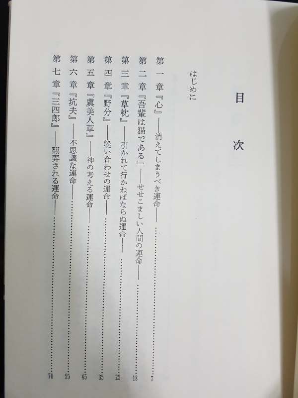 夏目漱石論 - 「運命」の展開 -