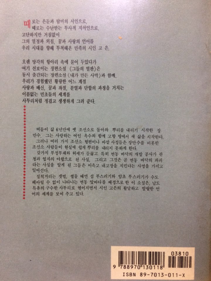 그들의 벌판 (고은장편소설)
