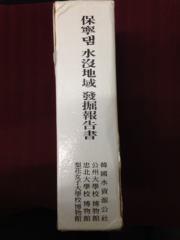 보령댐 수몰지역 발굴조사 보고서