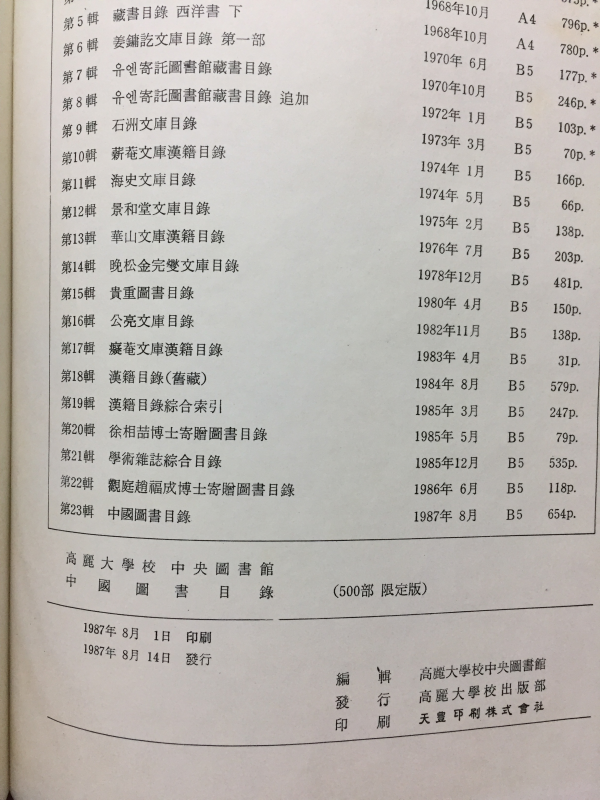 중국도서목록