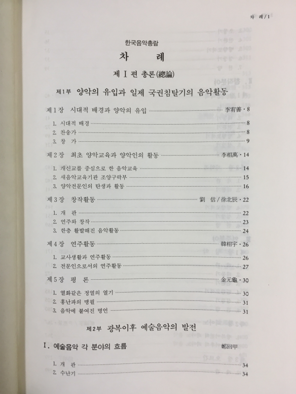 한국음악총론(상,하) 총2권