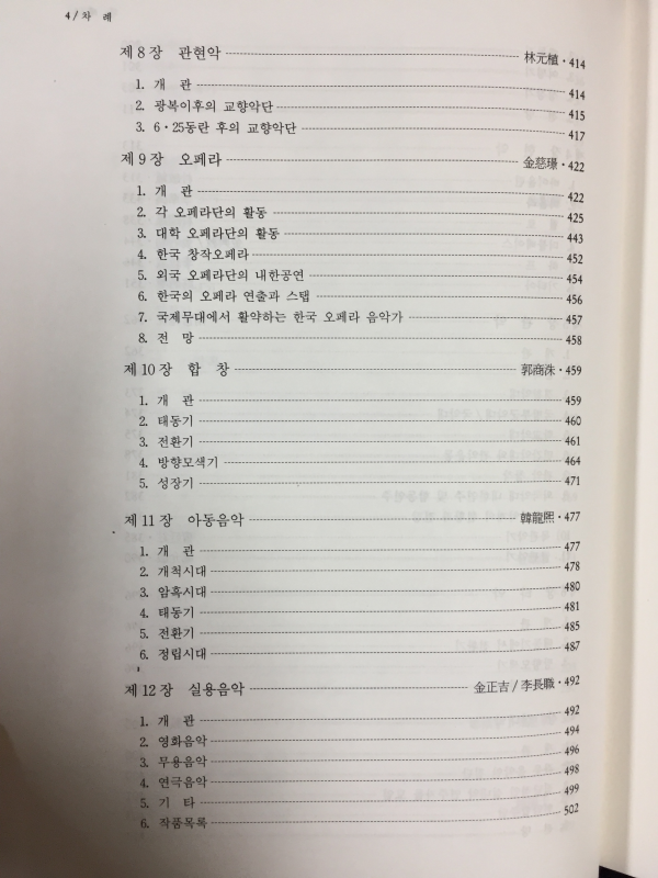 한국음악총론(상,하) 총2권