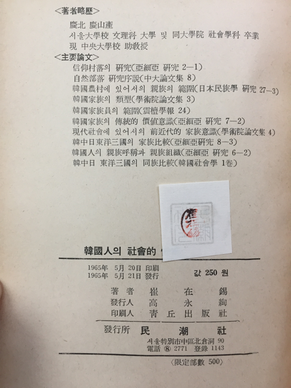 한국인의 사회적 성격