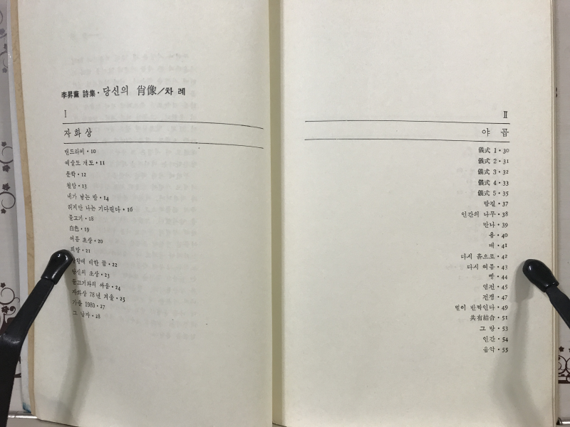 당신의 초상 (이승훈 시집,초판)