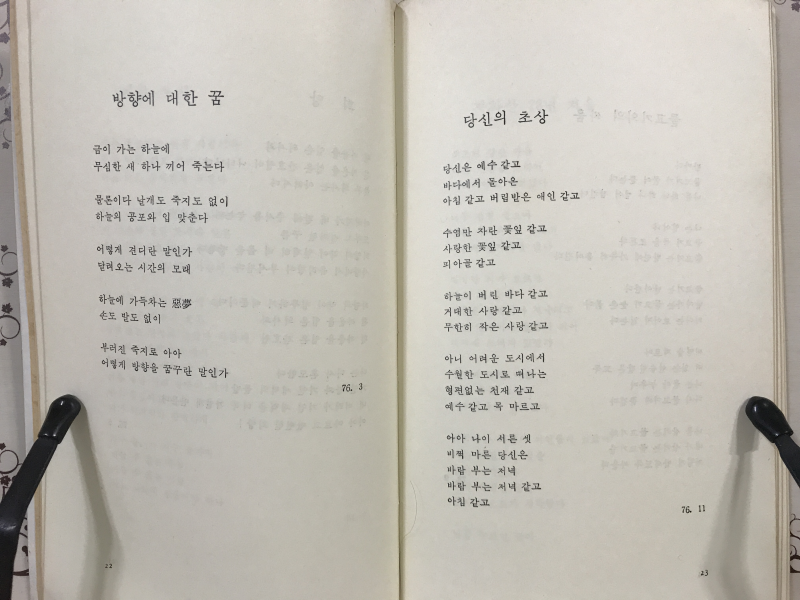 당신의 초상 (이승훈 시집,초판)