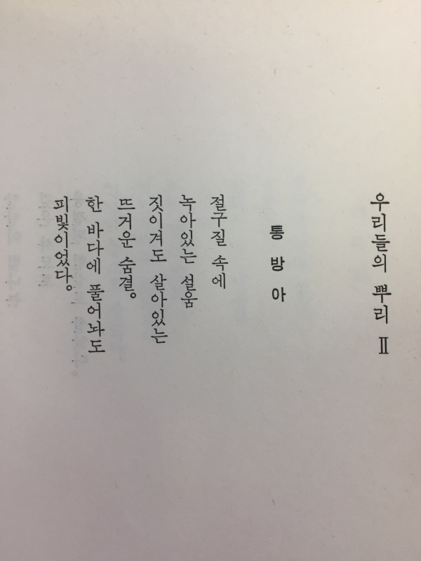 우리들의 뿌리(박종수 시집)