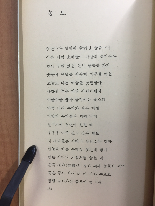 농토의 역사(홍일선 시집)