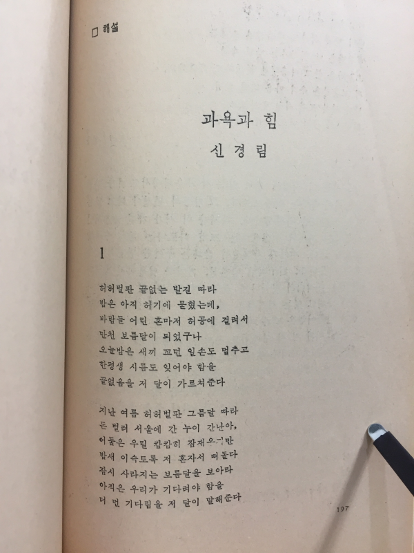 농토의 역사(홍일선 시집)