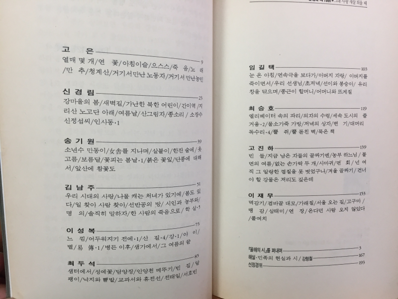 그대 사랑 새살 틔울 때(올해의 시 1991,초판)