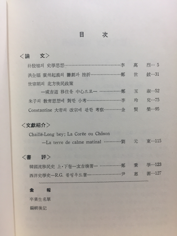 숙대사론 제9집