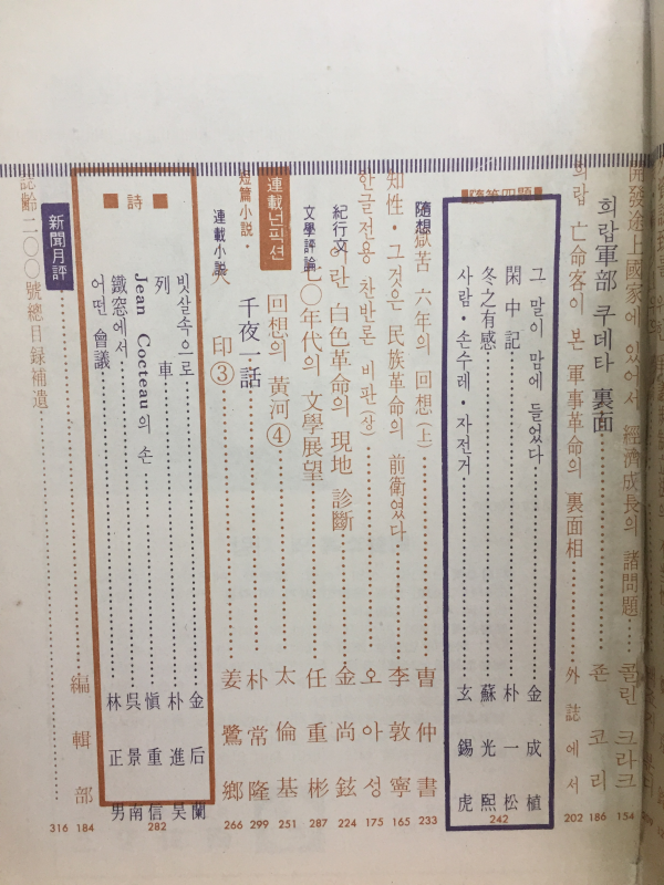 사상계(1970년1월호,통권201호)