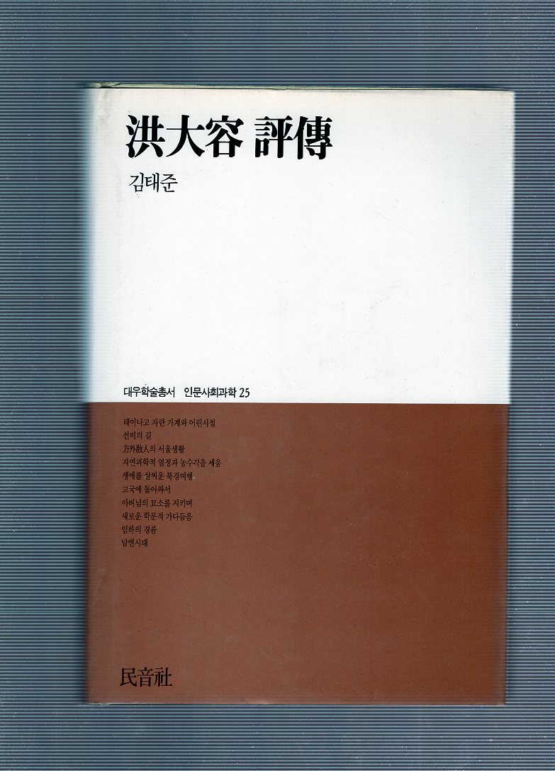 홍대용 평전