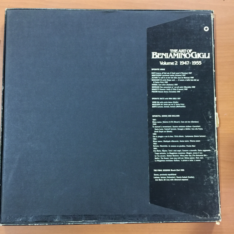 Beniamino Gigli ‎– The Art Of Beniamino Gigli- Album 3: Opera Recordings, 1918-27