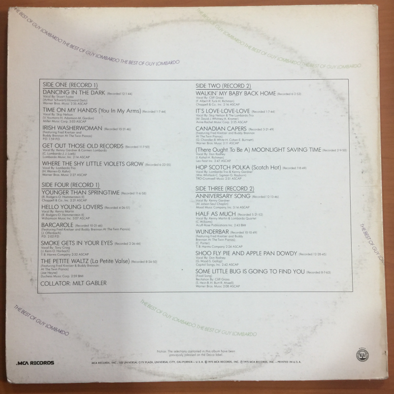 Guy Lombardo* ‎– Guy Lombardo Vol. II