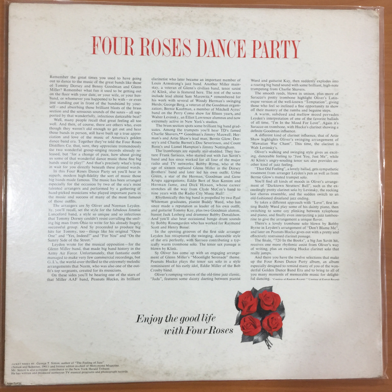 Unknown Artist ‎– Four Roses Dance Party