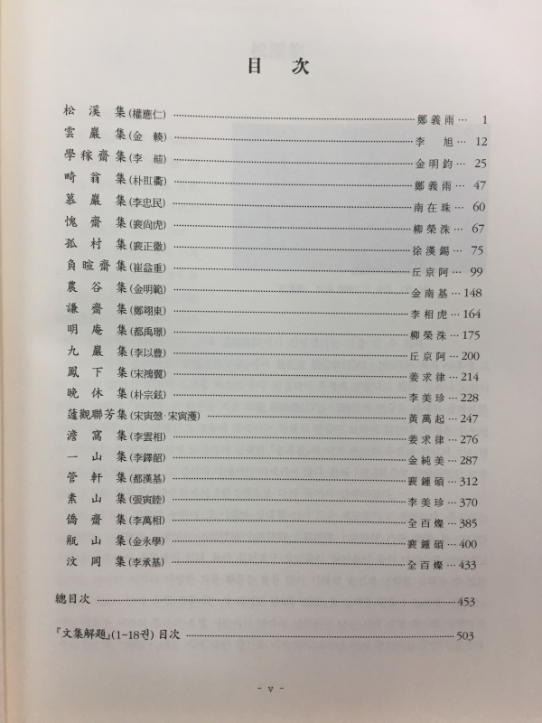 한국국학진흥원 소장 문집해제19 - 성주,고령,선산(구미),김천 -