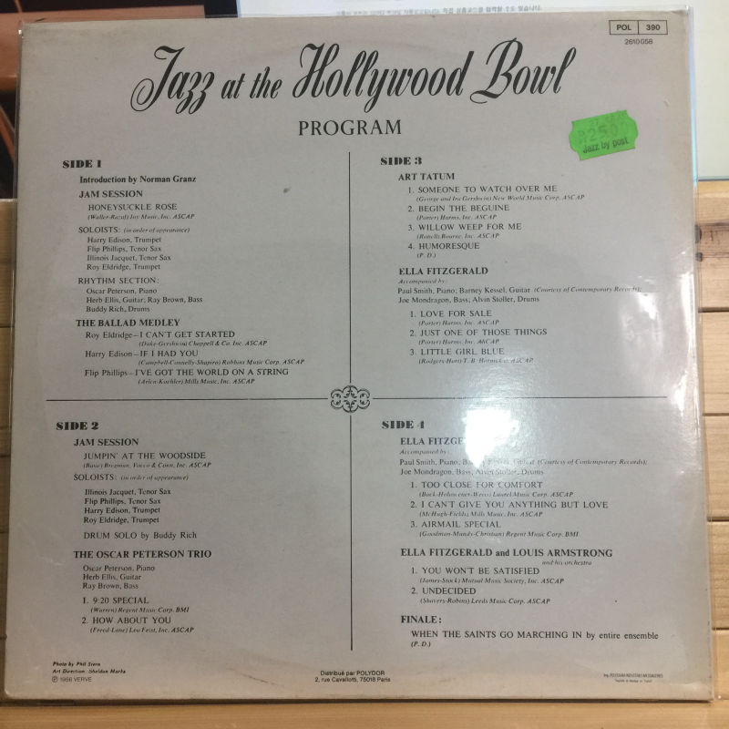Various ‎– Jazz At The Hollywood Bowl