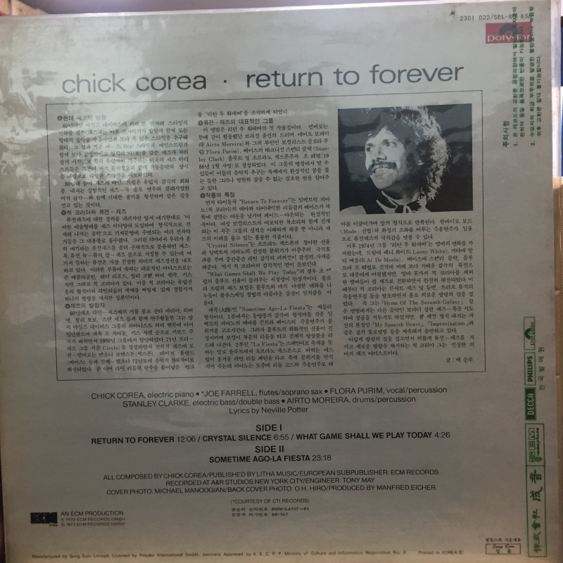Chick Corea ‎– Return To Forever