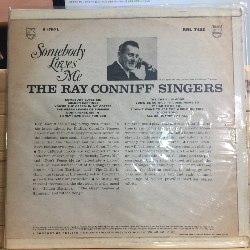 The Ray Conniff Singers* ‎– Somebody Loves Me
