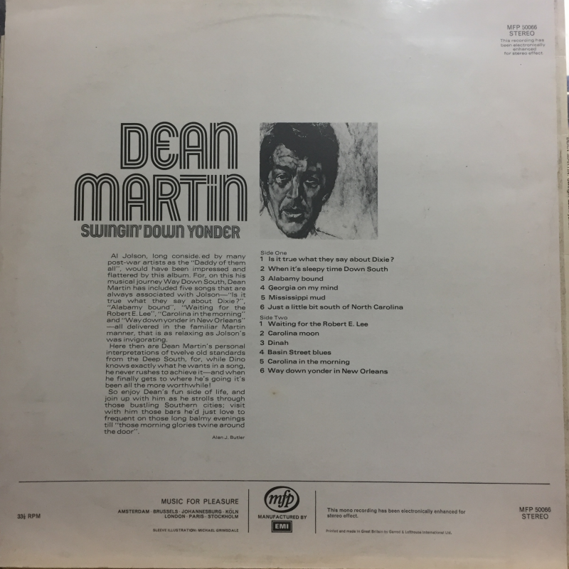 Dean Martin ‎– Swingin Down Yonder