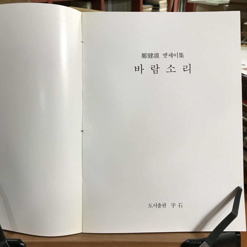 바람소리 (정건모에세이집,초판)