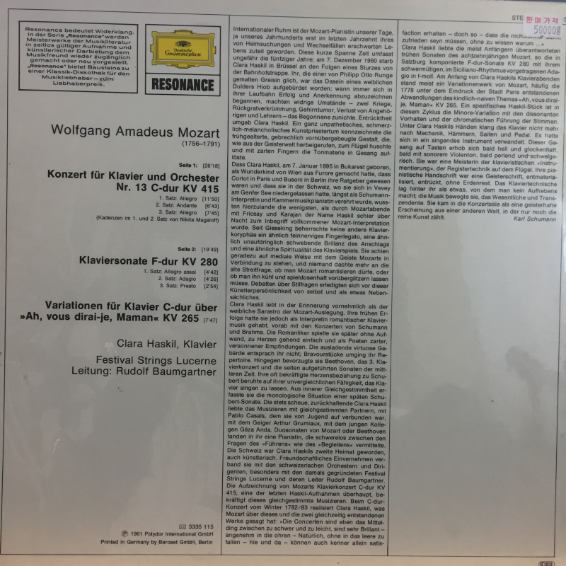 Clara Haskil spielt Mozart