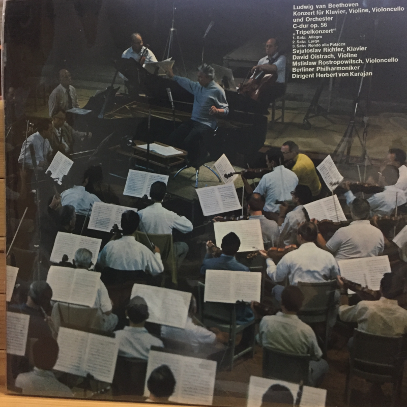 Beethoven - Berliner Philharmoniker, David Oistrach, Mstislaw Rostropowitsch, Svjatoslav Richter, Herbert von Karajan ‎– Tripelkonzert C-Dur Op.56