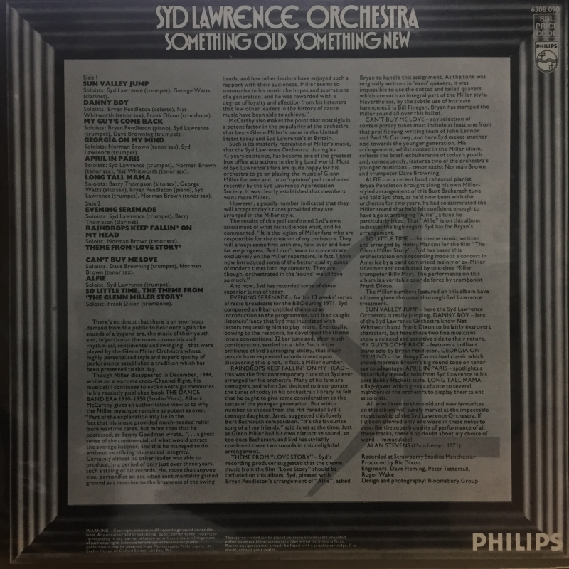 Syd Lawrence And His Orchestra ‎– Something Old, Something New