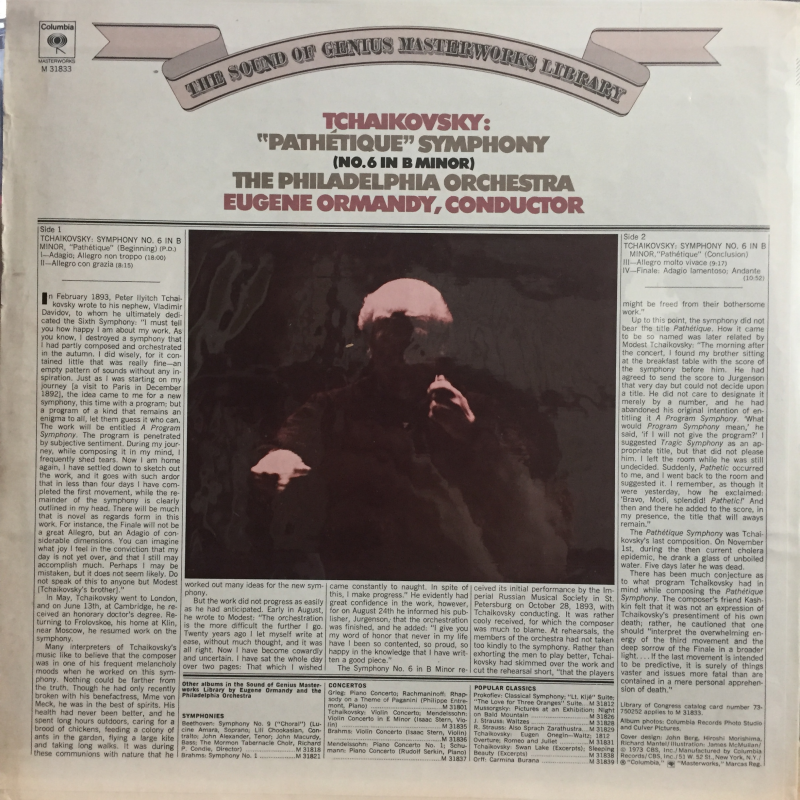 Pyotr Ilyich Tchaikovsky, The Philadelphia Orchestra, Eugene Ormandy ‎– 