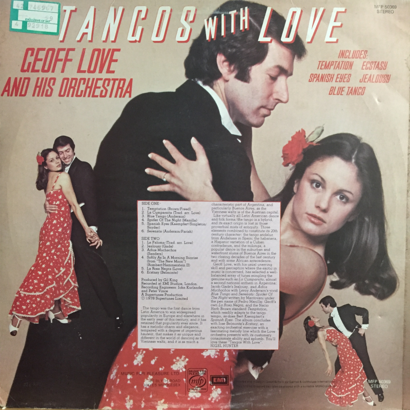 Geoff Love And His Orchestra ‎– Tangos With Love