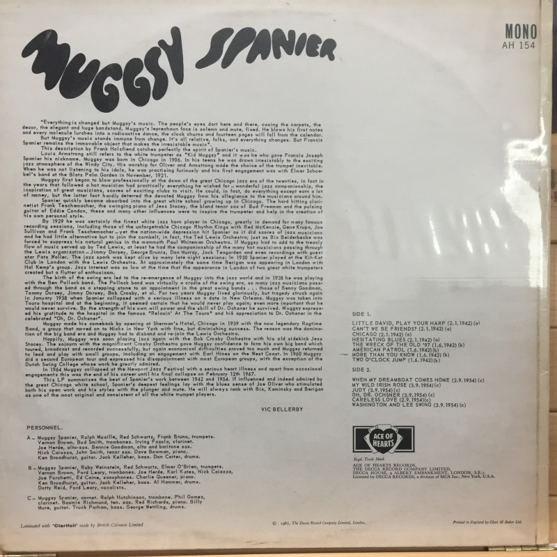 Muggsy Spanier ‎– Muggsy Spanier