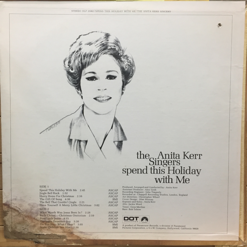 The Anita Kerr Singers ‎– Spend This Holiday With Me