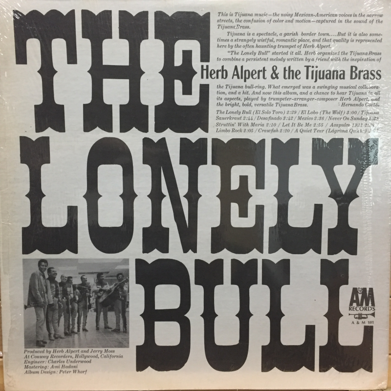 Herb Alpert & The Tijuana Brass ‎– The Lonely Bull