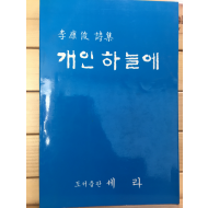 개인 하늘에 (이강준시집,초판)