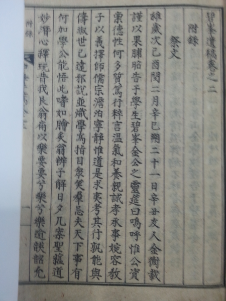 벽봉유고(碧峰遺稿)2권1책