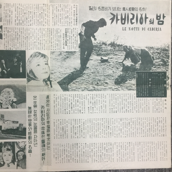 카비리아의 밤 (영화 리플릿 1957)