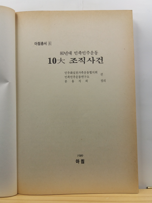 80년대 민족민주운동 10대 조직사건