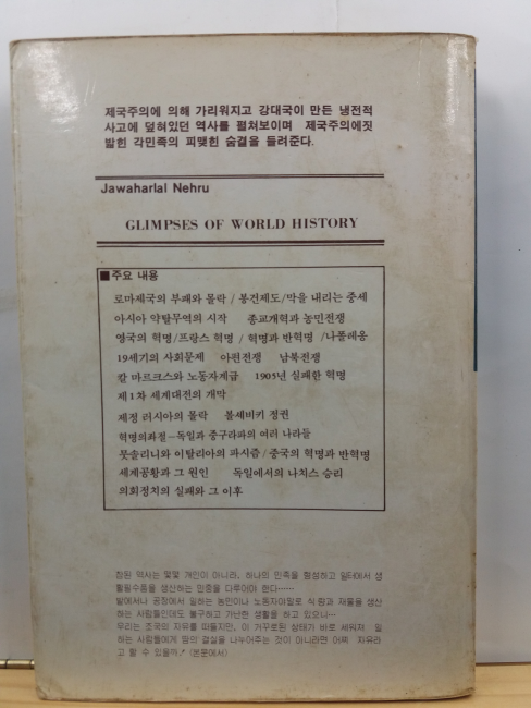 세계사편력 : 인디라 간디를 7억 인도의 지도자로 이끈 네루의 옥중서간