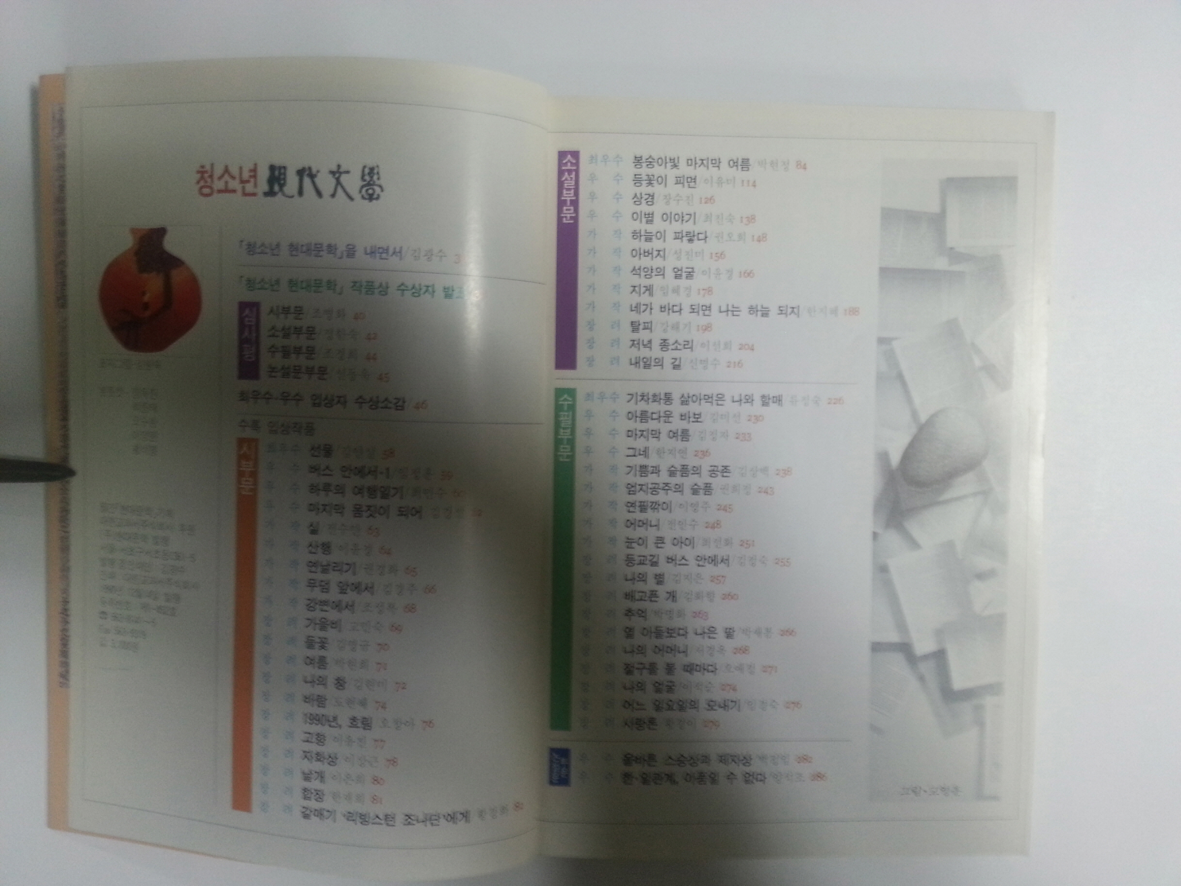 청소년 현대문학 제1호 (1990년)
