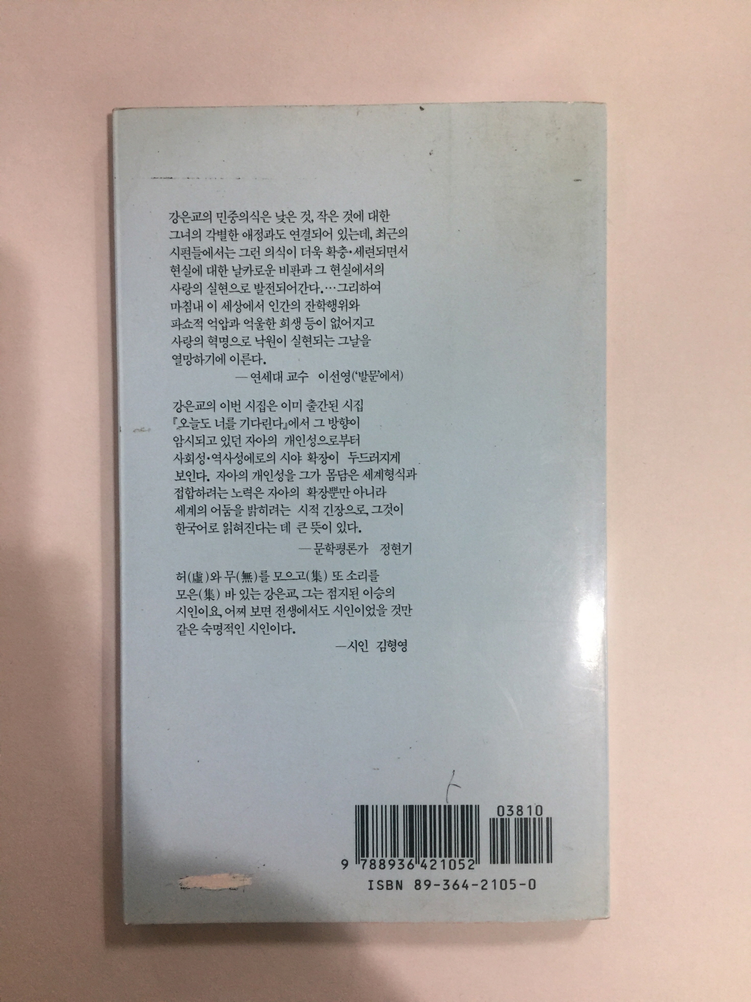 벽 속의 편지 (강은교시집)