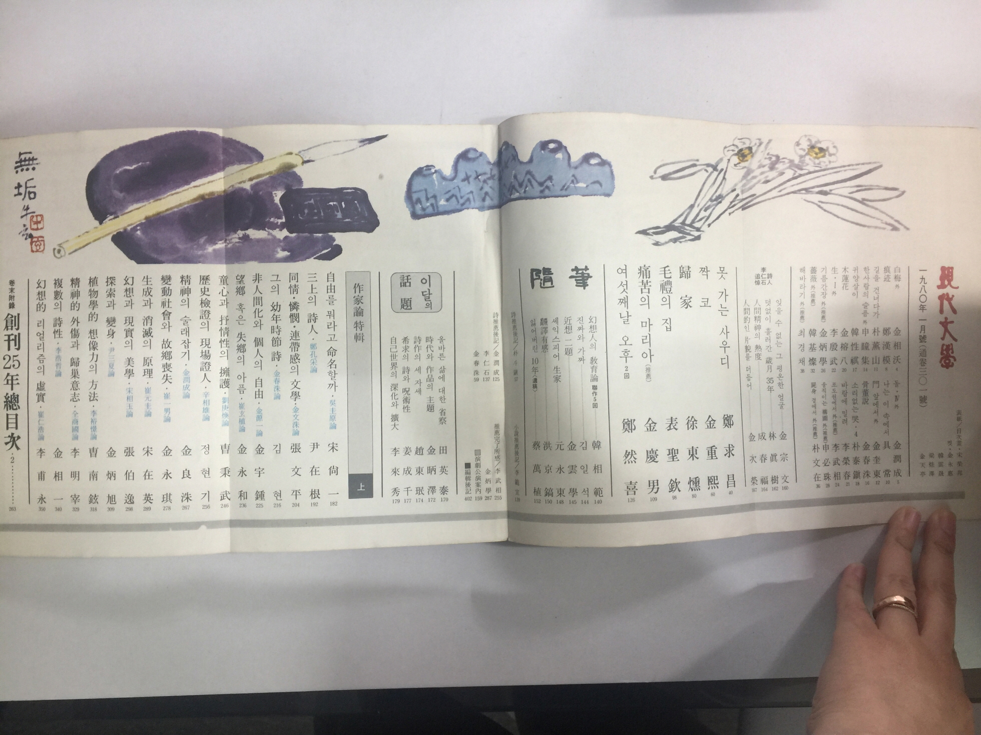 현대문학 1  창간25주년 기념호 (1979년)