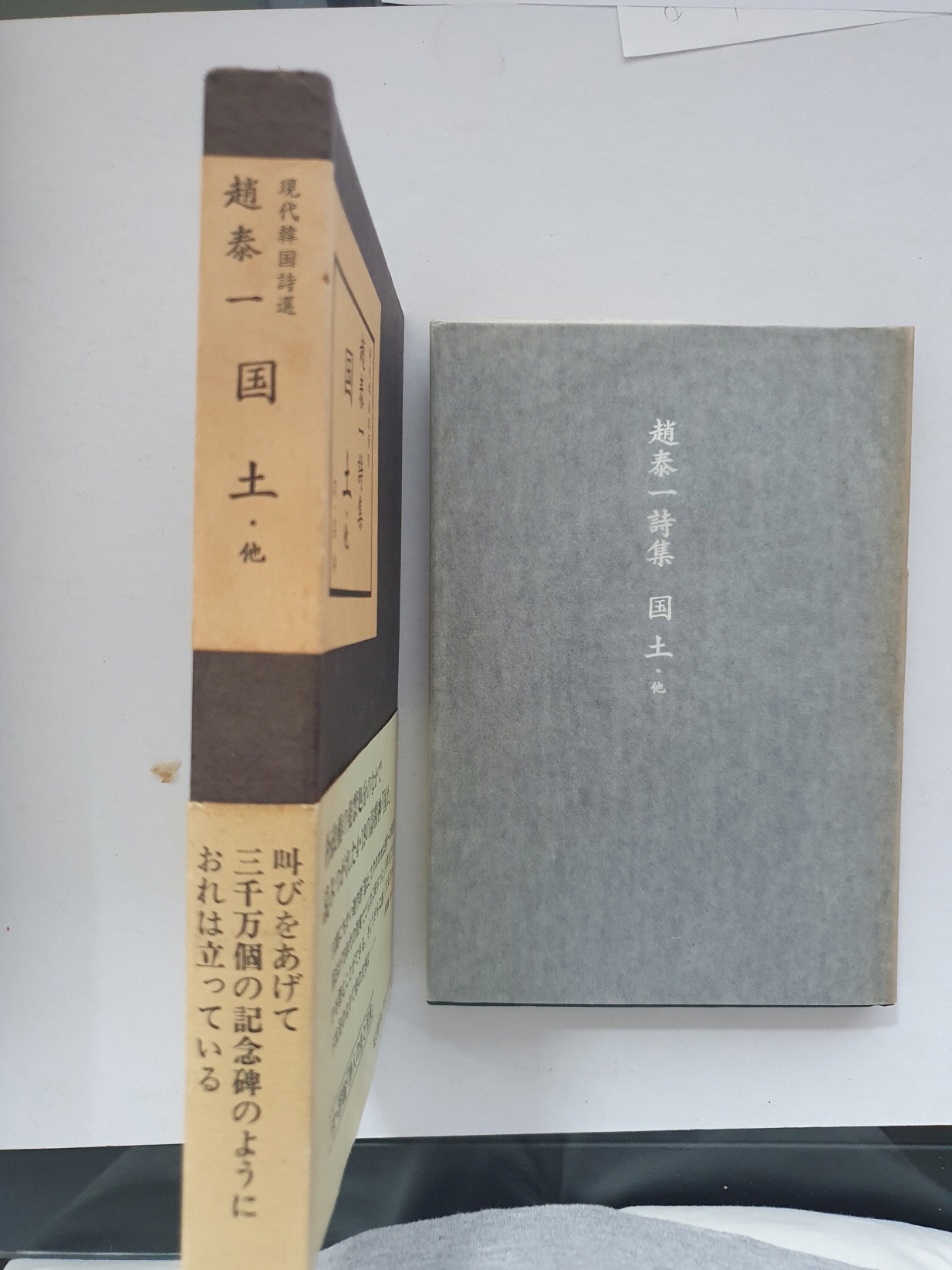 일본 梨花書房판 현대한국시선 전5책 중 제4 [조태일시집 국토]