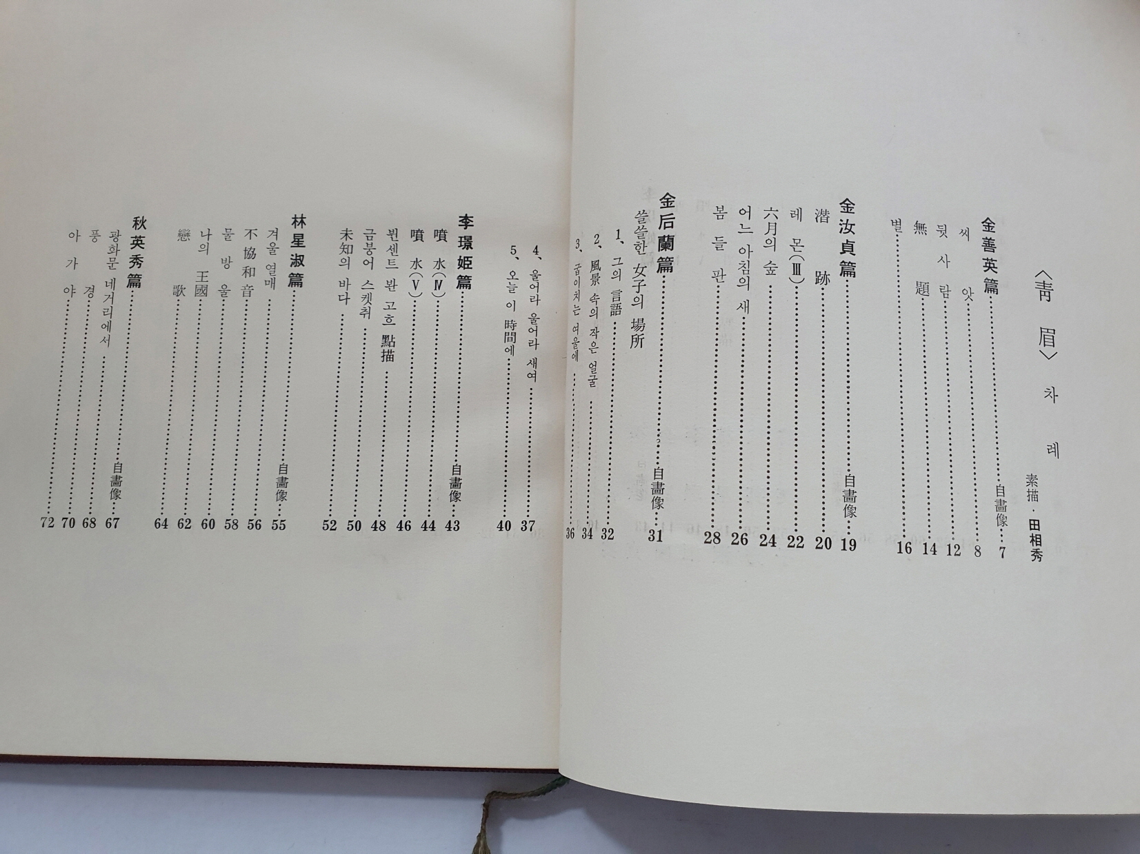 한승헌 선생에게 선물한 [청미靑眉] 제1집