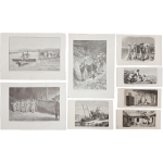 프랑스에서 제작한 조선 판화 8점 스크랩 일괄