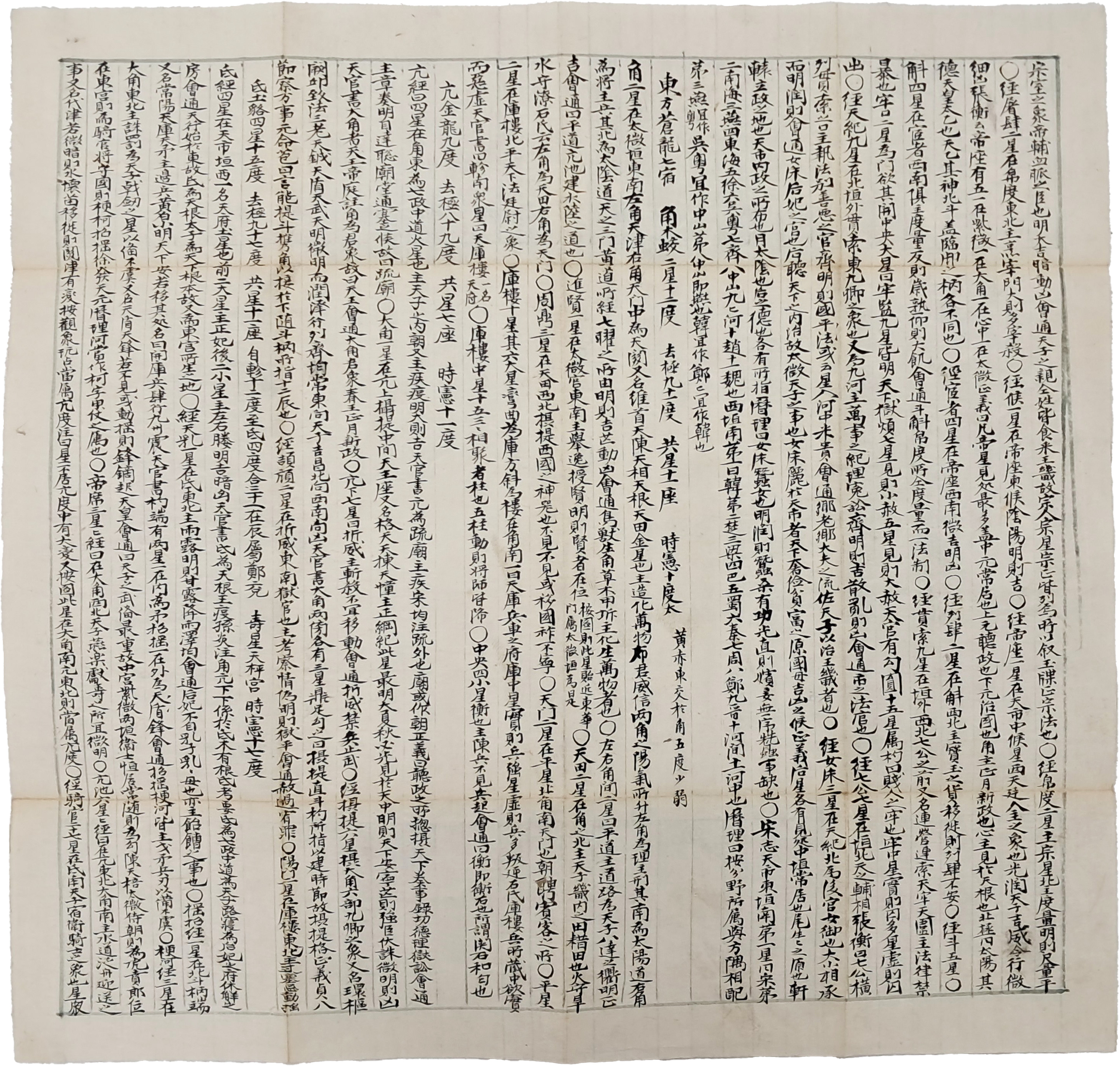 [60] 천문서(天文書) 필사 절첩본